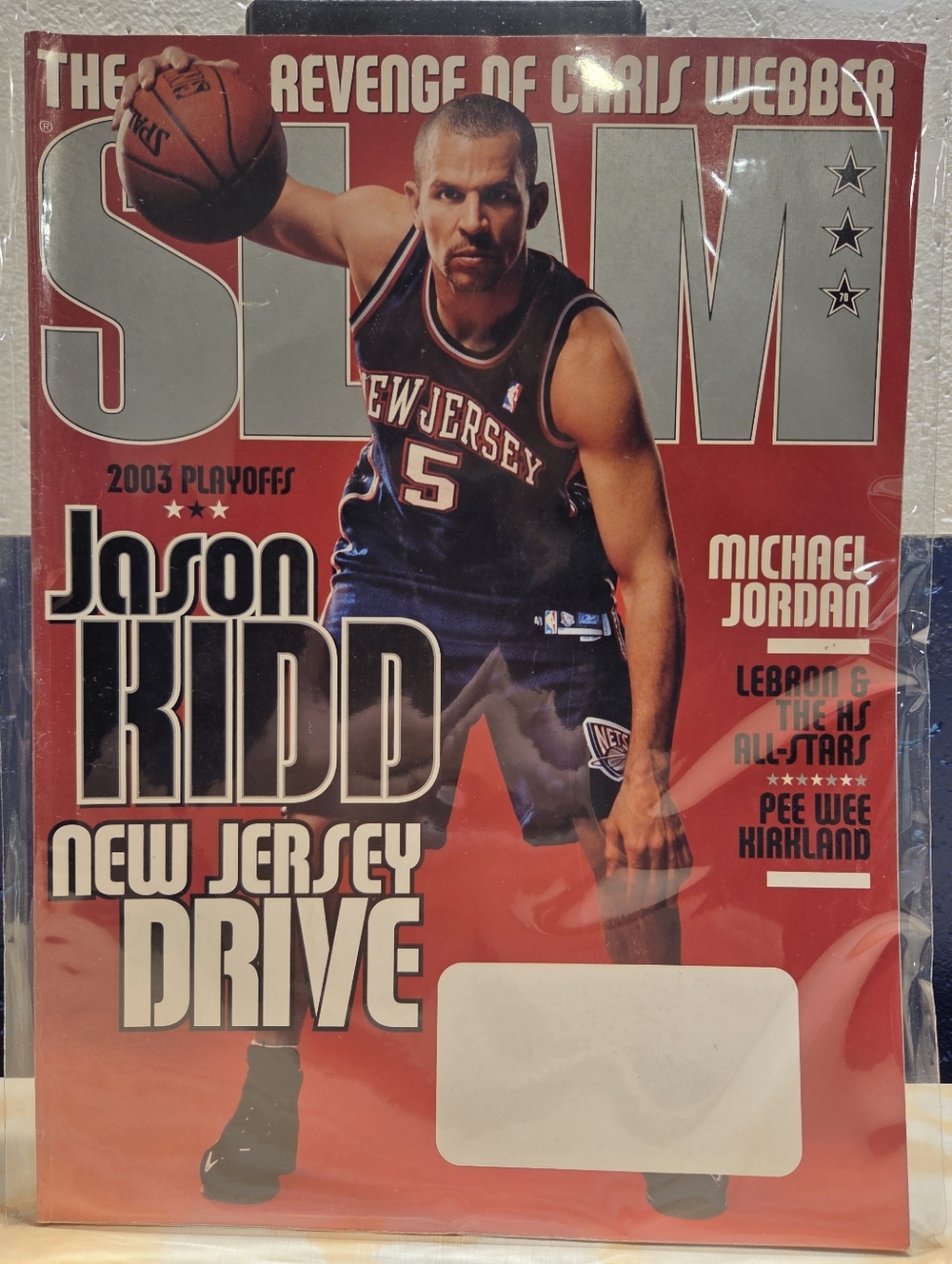 SLAM Magazine Issue #63 - Jason Kidd New Jersey Nets Cover (May 2003)